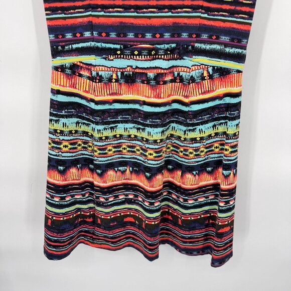 Title Nine Hillary Sassy Athletic Dress Womens Small Multicolor Stripe Nylon - Picture 3 of 7